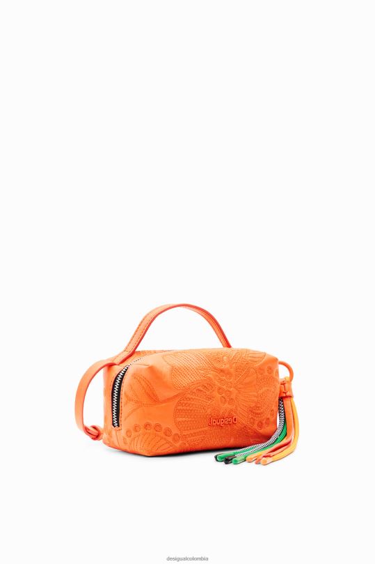 accesorio 4802L1329 mujer Desigual bolso bandolera mini con flores bordadas - Desigual Colombia Medellín