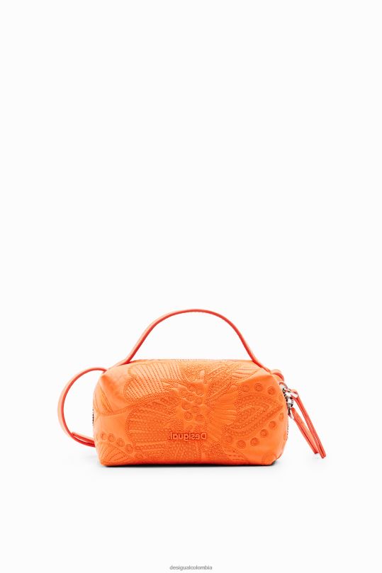 accesorio 4802L1329 mujer Desigual bolso bandolera mini con flores bordadas - Desigual Colombia Medellín
