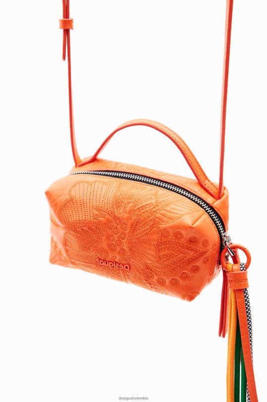 accesorio 4802L1329 mujer Desigual bolso bandolera mini con flores bordadas - Desigual Colombia Medellín