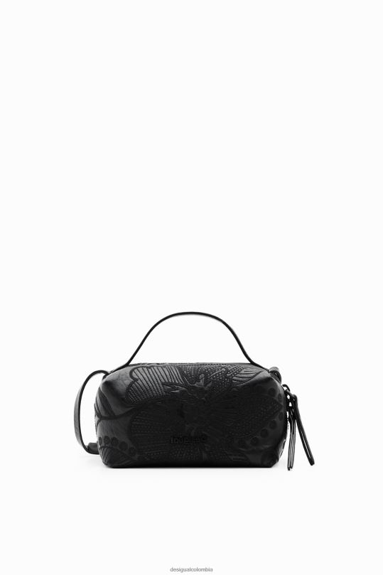 accesorio 4802L1359 mujer Desigual bolso bandolera mini con flores bordadas - Desigual sale damen