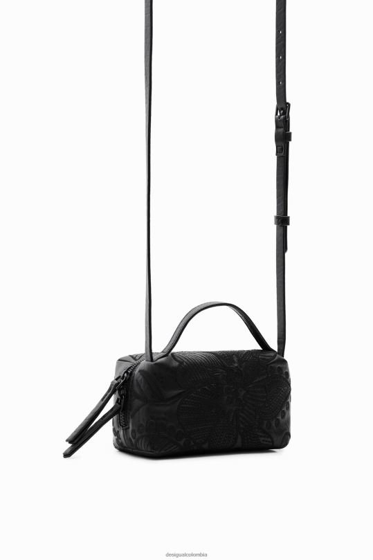 accesorio 4802L1359 mujer Desigual bolso bandolera mini con flores bordadas - Desigual sale damen