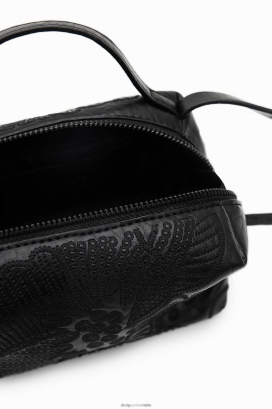 accesorio 4802L1359 mujer Desigual bolso bandolera mini con flores bordadas - Desigual sale damen