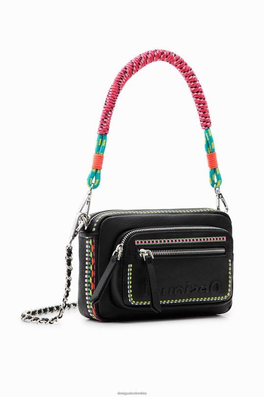 Desigual zapatos Colombia - accesorio 4802L25 mujer Desigual bandolera pequeña con bordado