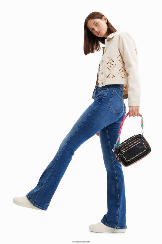 Desigual zapatos Colombia - accesorio 4802L25 mujer Desigual bandolera pequeña con bordado