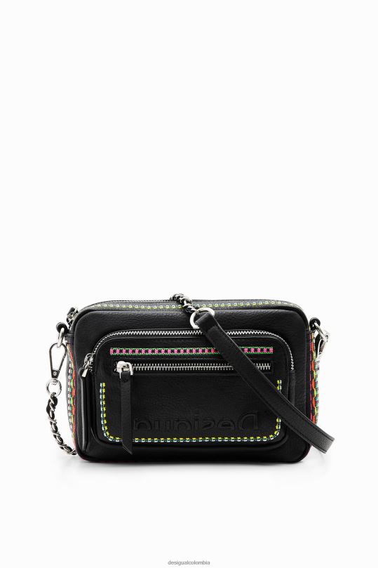 Desigual zapatos Colombia - accesorio 4802L25 mujer Desigual bandolera pequeña con bordado