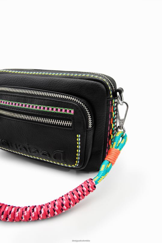 Desigual zapatos Colombia - accesorio 4802L25 mujer Desigual bandolera pequeña con bordado