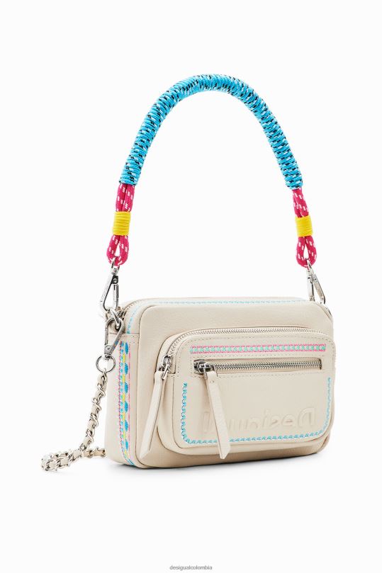 accesorio 4802L402 mujer Desigual bandolera pequeña con bordado - Desigual shop