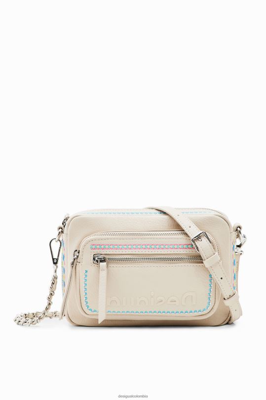 accesorio 4802L402 mujer Desigual bandolera pequeña con bordado - Desigual shop