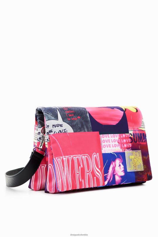 Desigual Colombia bolsos - accesorio 4802L451 mujer Desigual bandolera mediana con diseño collage