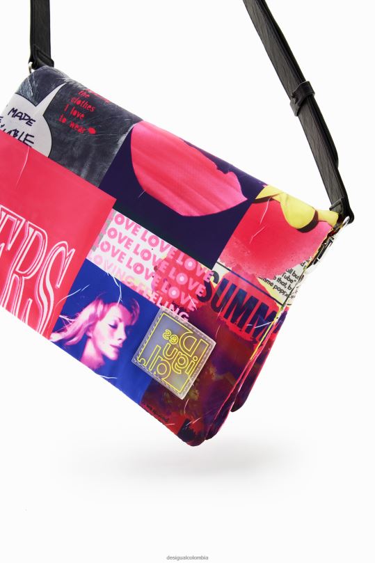 Desigual Colombia bolsos - accesorio 4802L451 mujer Desigual bandolera mediana con diseño collage