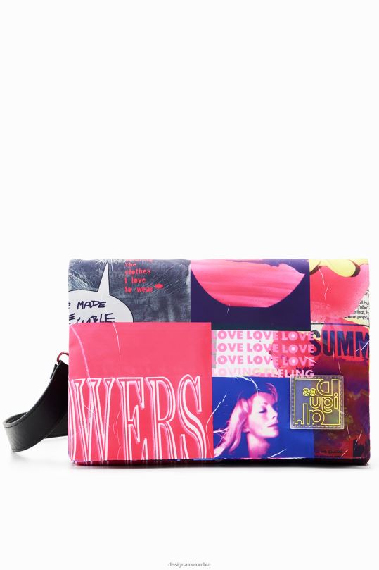 Desigual Colombia bolsos - accesorio 4802L451 mujer Desigual bandolera mediana con diseño collage