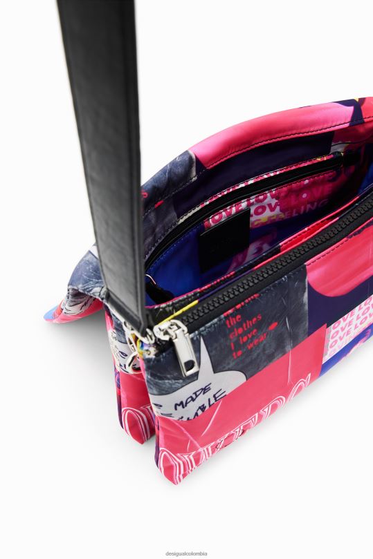 Desigual Colombia bolsos - accesorio 4802L451 mujer Desigual bandolera mediana con diseño collage