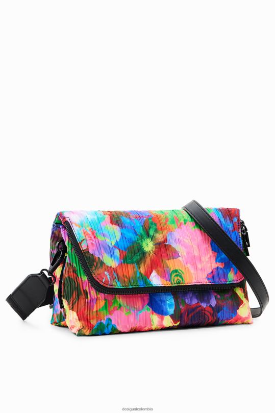 accesorio 4802L543 mujer Desigual bolso crossbody mediano con flores - Desigual sale damen