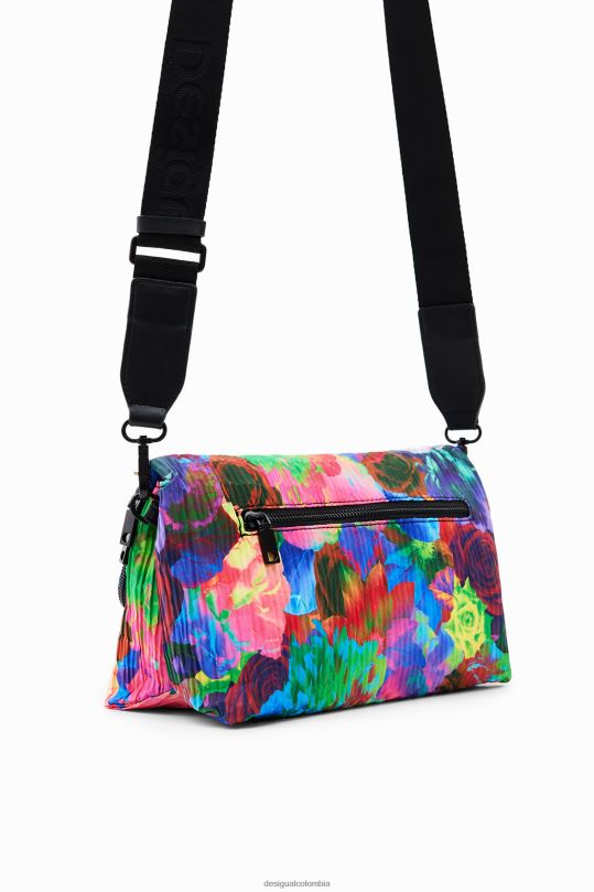 accesorio 4802L543 mujer Desigual bolso crossbody mediano con flores - Desigual sale damen