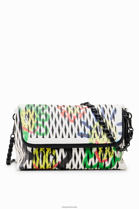 Desigual Colombia - accesorio 4802L595 mujer Desigual bandolera mediana con soles troquelados