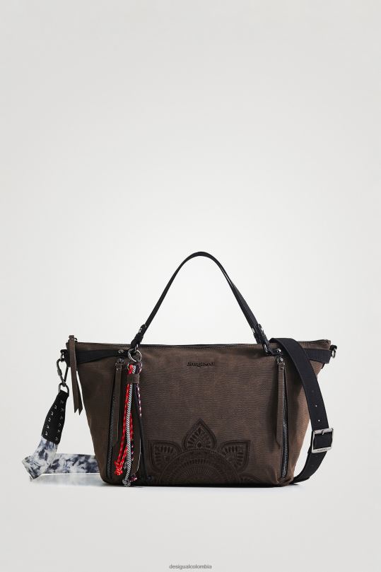 Desigual zapatos Colombia - accesorio 4802L1366 mujer Desigual bolso grande en relieve