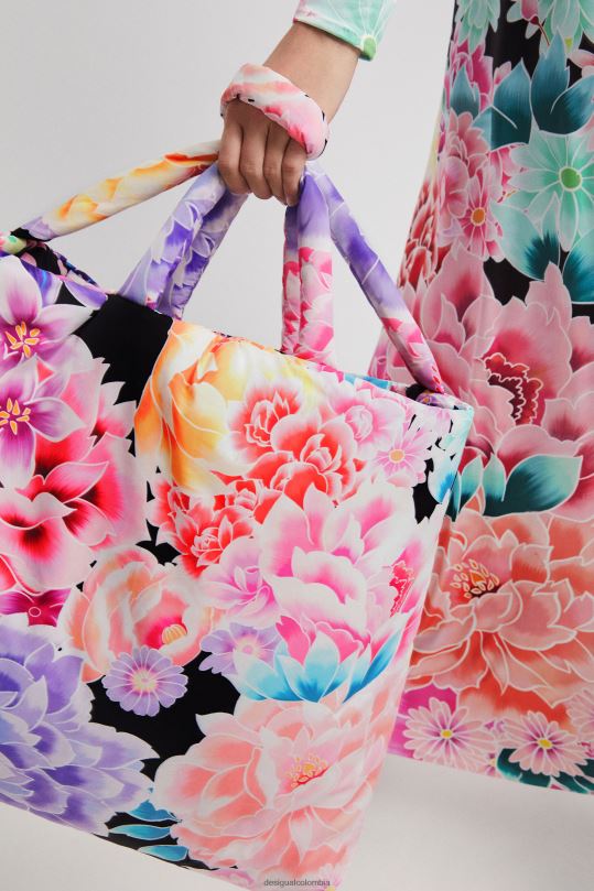 accesorio 4802L378 mujer Desigual bolso oversize con estampado floral - Desigual shop