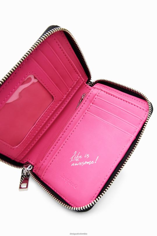 Desigual Colombia pagina oficial - accesorio 4802L1253 mujer Desigual cartera pequeña con medio logo