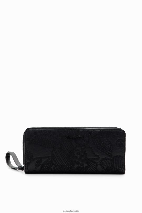 Desigual Colombia - accesorio 4802L1262 mujer Desigual cartera grande con bordado floral