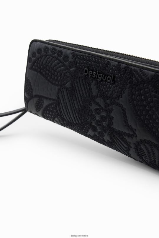 Desigual Colombia - accesorio 4802L1262 mujer Desigual cartera grande con bordado floral
