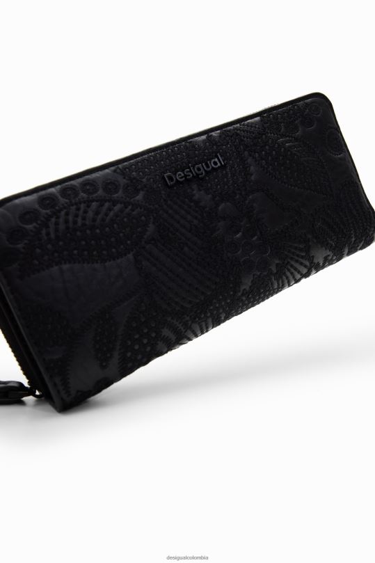 Desigual Colombia - accesorio 4802L1262 mujer Desigual cartera grande con bordado floral