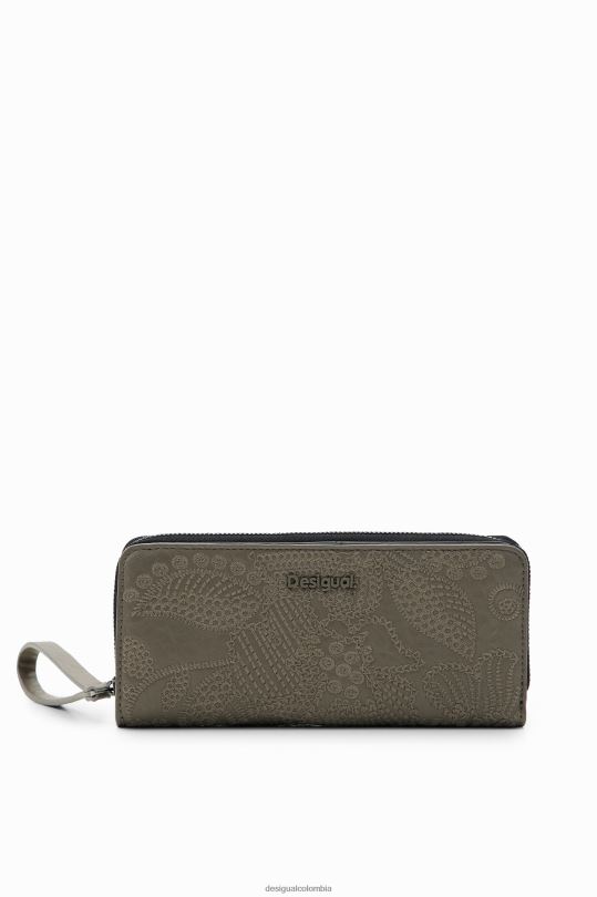 Desigual zapatos Colombia - accesorio 4802L1279 mujer Desigual cartera grande con bordado floral