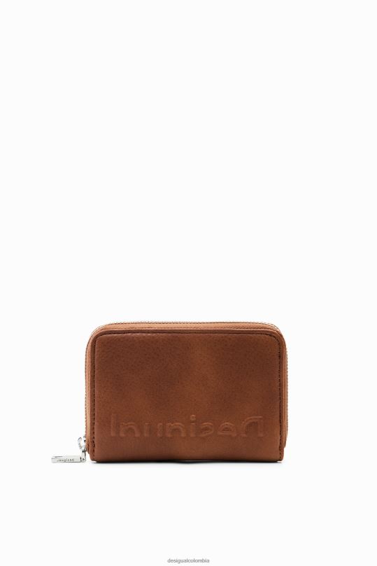 accesorio 4802L1344 mujer Desigual cartera pequeña con medio logo - Desigual shop