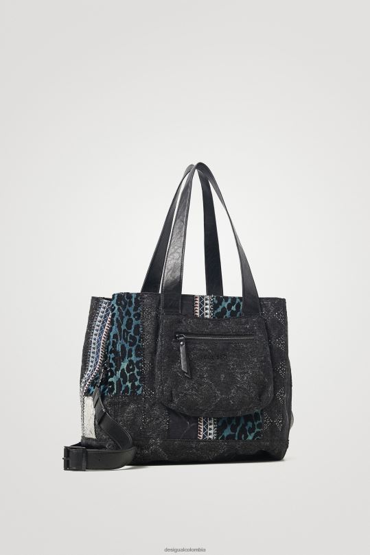 blusas Desigual bogota - accesorio 4802L1384 mujer Desigual bolsa de compras reptil