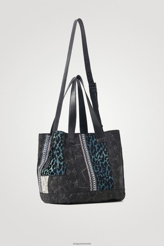 blusas Desigual bogota - accesorio 4802L1384 mujer Desigual bolsa de compras reptil