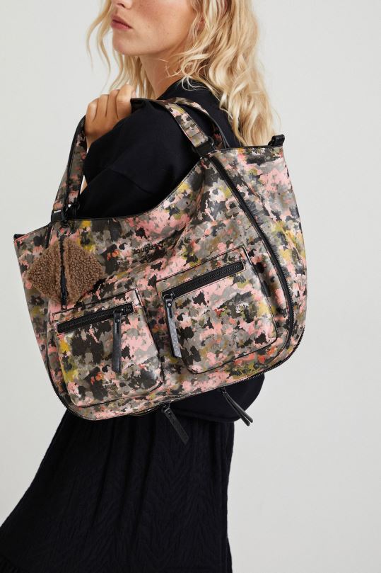 accesorio 4802L1390 mujer Desigual bolsa de compras con fuelle lateral - Desigual Colombia rebajas