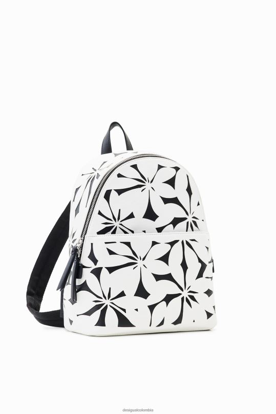 accesorio 4802L1192 mujer Desigual mochila pequeña con flores troqueladas - Desigual Colombia Medellín