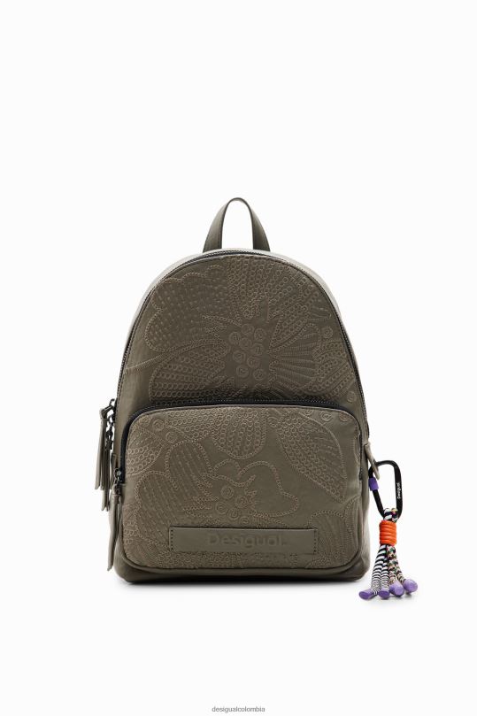 accesorio 4802L1220 mujer Desigual mochila pequeña con bordado floral - Desigual sale damen