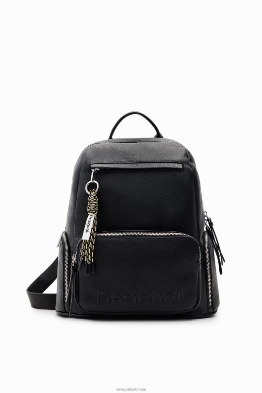 accesorio 4802L1225 mujer Desigual mochila mediana con medio logo - Desigual Colombia Medellín