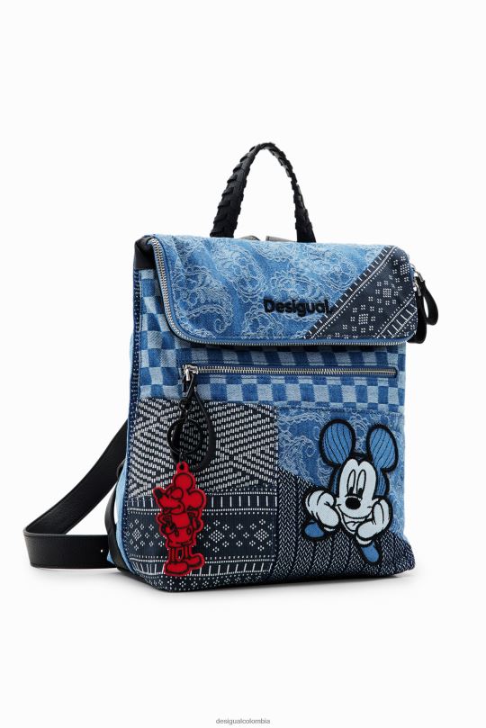 accesorio 4802L1284 mujer Desigual mochila de mezclilla mediana de mickey mouse - Desigual shop