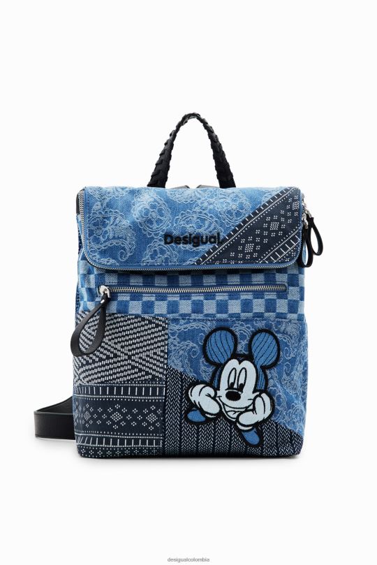 accesorio 4802L1284 mujer Desigual mochila de mezclilla mediana de mickey mouse - Desigual shop