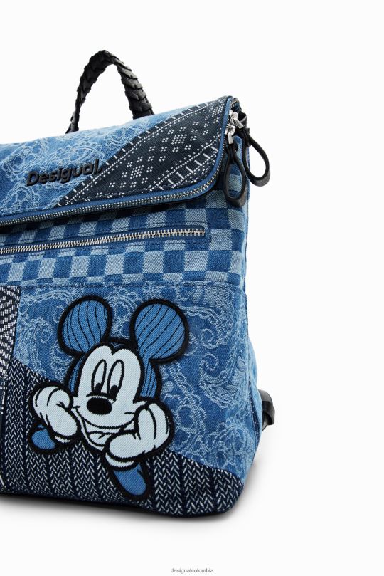 accesorio 4802L1284 mujer Desigual mochila de mezclilla mediana de mickey mouse - Desigual shop