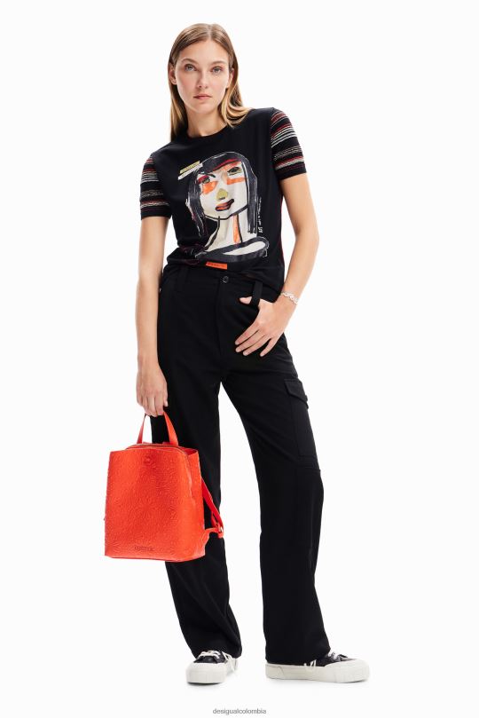 Desigual Colombia bolsos - accesorio 4802L1295 mujer Desigual mochila pequeña con relieve geométrico