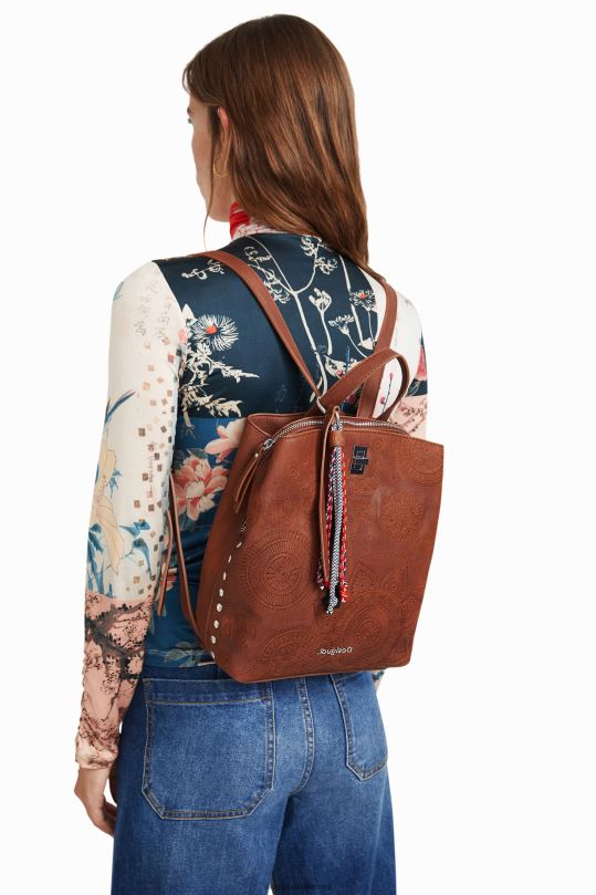 blusas Desigual bogota - accesorio 4802L1303 mujer Desigual mochila pequeña con efecto de piel