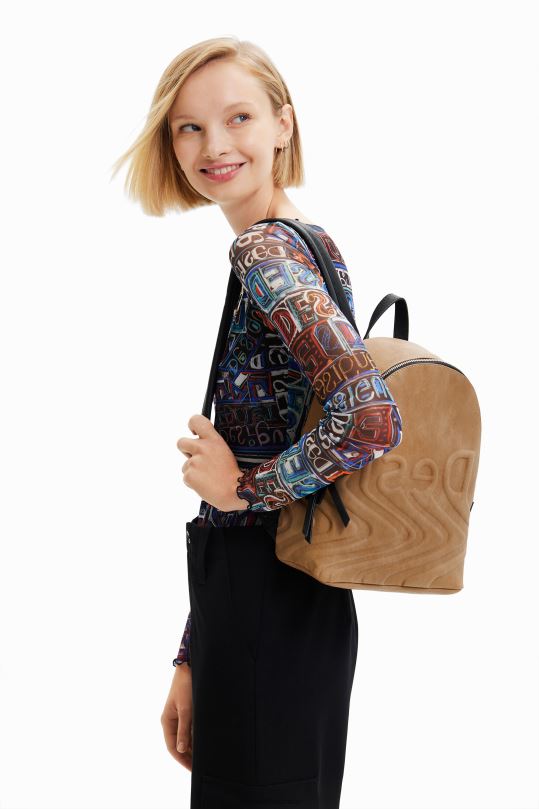 accesorio 4802L1315 mujer Desigual mochila pequeña con logo - Desigual sales online