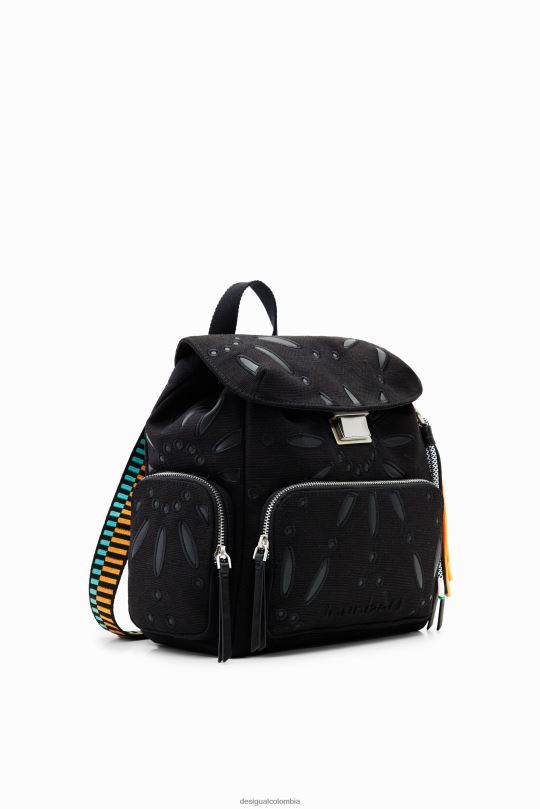 accesorio 4802L1316 mujer Desigual mochila mediana con bordado suizo - Desigual Colombia Medellín