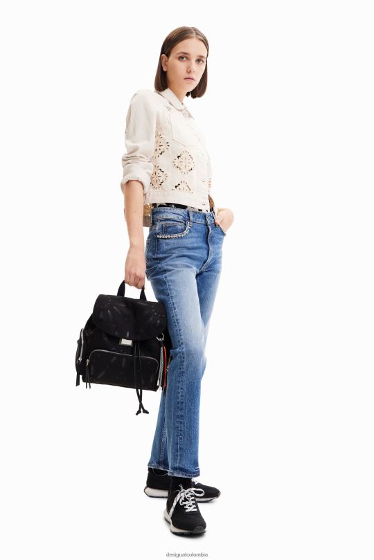 accesorio 4802L1316 mujer Desigual mochila mediana con bordado suizo - Desigual Colombia Medellín