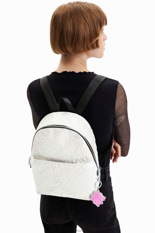 Desigual zapatos Colombia - accesorio 4802L1354 mujer Desigual mochila pequeña con logo iridiscente