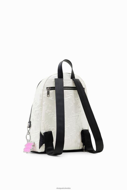 Desigual zapatos Colombia - accesorio 4802L1354 mujer Desigual mochila pequeña con logo iridiscente