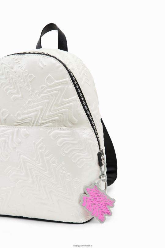 Desigual zapatos Colombia - accesorio 4802L1354 mujer Desigual mochila pequeña con logo iridiscente