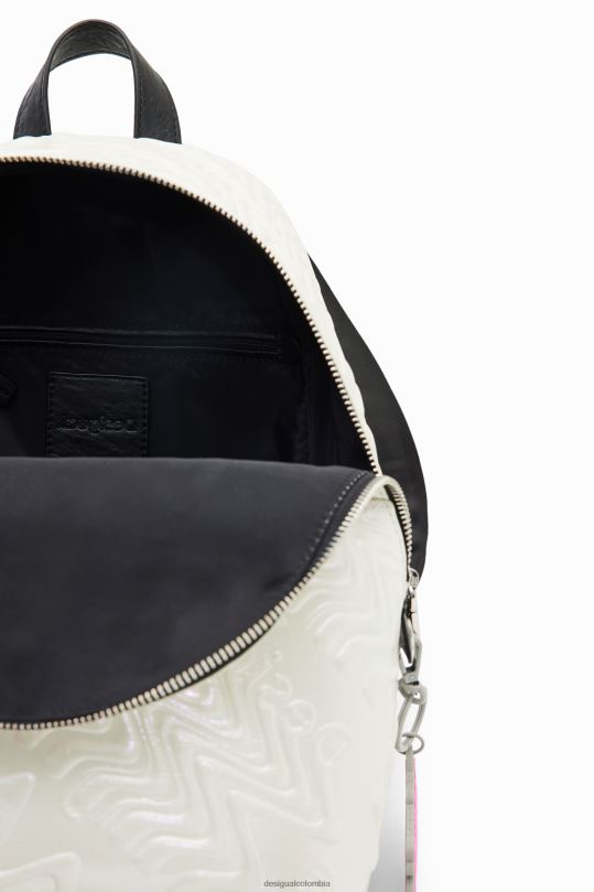 Desigual zapatos Colombia - accesorio 4802L1354 mujer Desigual mochila pequeña con logo iridiscente