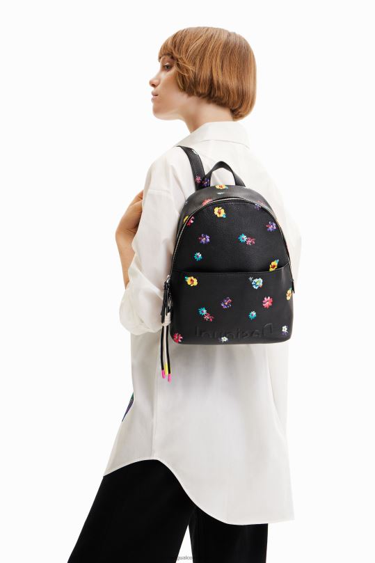 blusas Desigual bogota - accesorio 4802L1355 mujer Desigual mochila pequeña con flores
