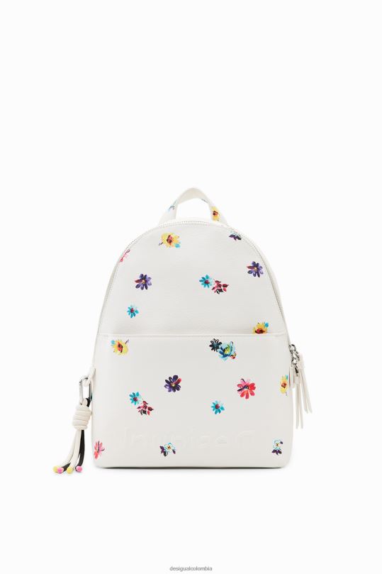 accesorio 4802L1364 mujer Desigual mochila pequeña con flores - Desigual sale damen