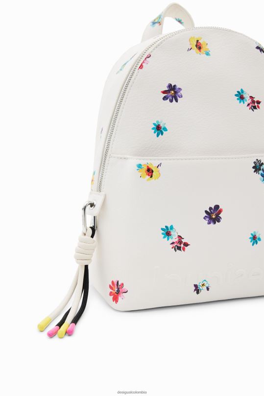 accesorio 4802L1364 mujer Desigual mochila pequeña con flores - Desigual sale damen