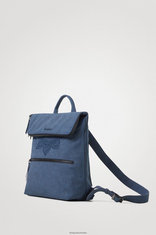 accesorio 4802L1371 mujer Desigual mochila cuadrada con solapa extensible - Desigual Colombia Medellín
