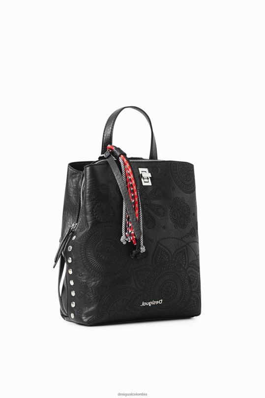 accesorio 4802L1461 mujer Desigual mochila pequeña con efecto de piel - Desigual Colombia rebajas